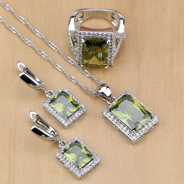 whole salemytic light olive green cz white zircon 925 sterling silver jewelry sets for women earrings/pendant/necklace/rings, Slivery;golden
whole salemytic light olive green cz white zircon 925 sterling silver jewelry sets for women earrings/pendant/necklace/rings, Slivery;golden