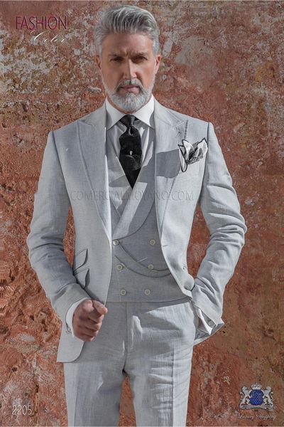 new style light grey men wedding tuxedos peak lapel one button groom tuxedos fashion men dinner/darty 3 piece suit(jacket+pants+tie+vest) 29, Black;gray
new style light grey men wedding tuxedos peak lapel one button groom tuxedos fashion men dinner/darty 3 piece suit(jacket+pants+tie+vest) 29, Black;gray
