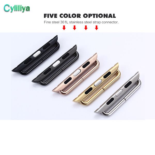 1pair 2pc Watch Band Adapters Connectors for Apple Watch Band Replacement Wrist Strap Stainless Steel Classic Screw Metal 38mm 42mm 4 Colors
1pair 2pc Watch Band Adapters Connectors for Apple Watch Band Replacement Wrist Strap Stainless Steel Classic Screw Metal 38mm 42mm 4 Colors