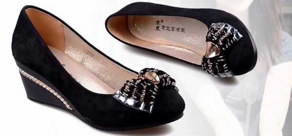 autumn new style cloth shoes women's with slope work shoes professional footwear fashion women's single fashion shoes, Black
autumn new style cloth shoes women's with slope work shoes professional footwear fashion women's single fashion shoes, Black