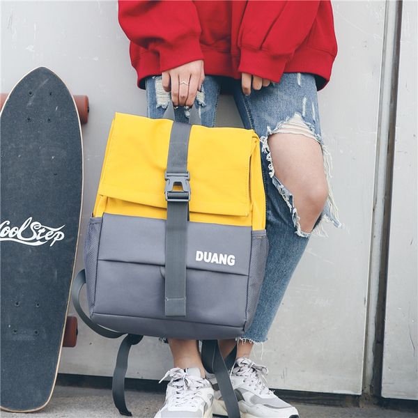 2018 new korean college wind color letter printing student couple backpack street simple fashion backpack
2018 new korean college wind color letter printing student couple backpack street simple fashion backpack