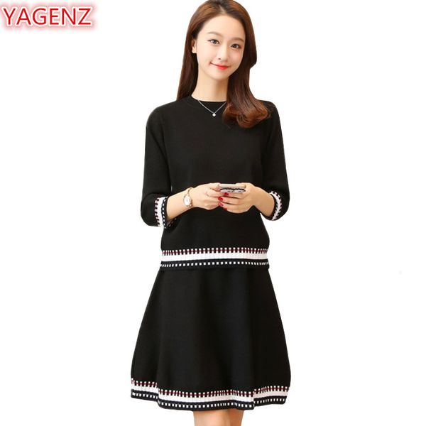 yagenz women knit sweater set spring autumn dresses women clothes knit sweater two pieces set seven points sleeve +dress 986, White;black
yagenz women knit sweater set spring autumn dresses women clothes knit sweater two pieces set seven points sleeve +dress 986, White;black