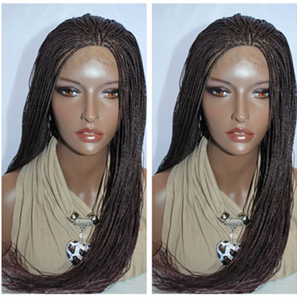 Dark brown color micro braid lace wigs bbrazilian hair wigs braided lace front wig 30inches box braids black synthetic wigs for black women, Ombre brown color
Dark brown color micro braid lace wigs bbrazilian hair wigs braided lace front wig 30inches box braids black synthetic wigs for black women, Ombre brown color