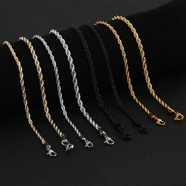 vintage men's stainless steel twisted singapore chain necklace gold/silver/black/gold silver color male jewelry daily gift mn112
vintage men's stainless steel twisted singapore chain necklace gold/silver/black/gold silver color male jewelry daily gift mn112