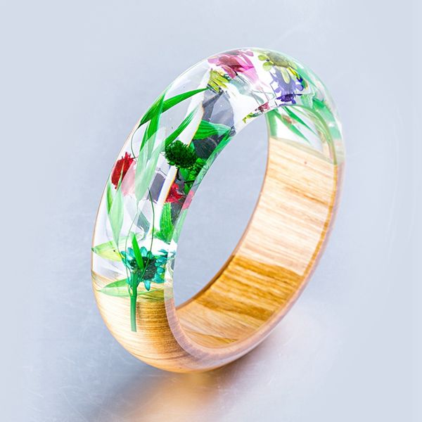 wood and resin bangle bracelet for women transparent handmade unique love bracelet femme jewellery pulseiras, Black
wood and resin bangle bracelet for women transparent handmade unique love bracelet femme jewellery pulseiras, Black