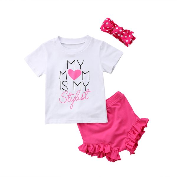 newborn baby girls t-shirt pants shorts headband outfits clothes set 0-24m 2018 new, White
newborn baby girls t-shirt pants shorts headband outfits clothes set 0-24m 2018 new, White