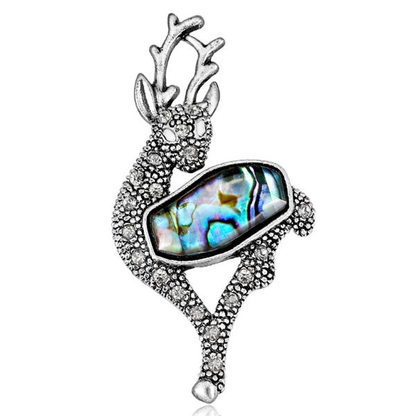 zlxgirl antique silver vintage shape sika deer brooches for men's christmas gifts nicely women hat scarf pins accessories, Gray
zlxgirl antique silver vintage shape sika deer brooches for men's christmas gifts nicely women hat scarf pins accessories, Gray