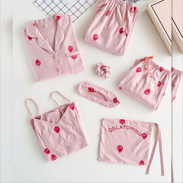cute women's pajamas sets sweet cute strawberry printed long sleeves and strap shorts sets cotton fashion women pajama, Blue;gray
cute women's pajamas sets sweet cute strawberry printed long sleeves and strap shorts sets cotton fashion women pajama, Blue;gray