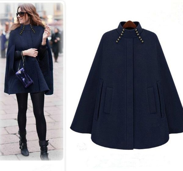 uk brand poncho 2017 autumn winter brown navy cashmere hooded cape coat women cloak casacos femininos manteau femme, Black
uk brand poncho 2017 autumn winter brown navy cashmere hooded cape coat women cloak casacos femininos manteau femme, Black