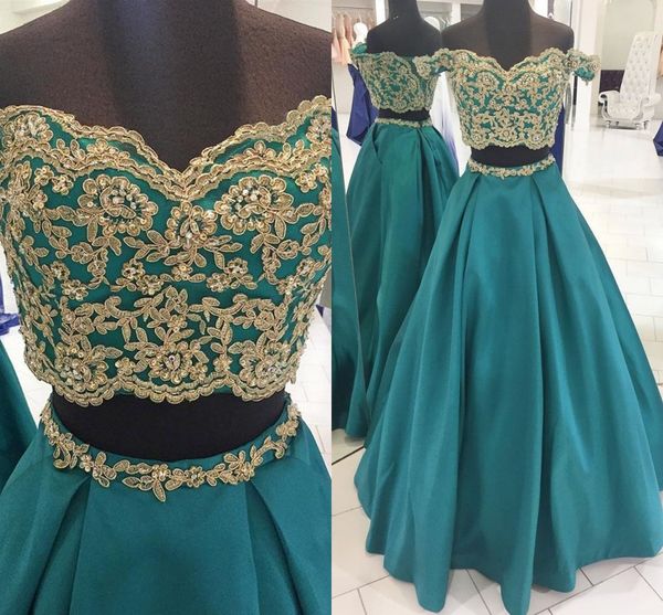 gold lace off shoulder prom dress long 2 pieces 2018 short sleeves bead sequin floor length satin corset back evening formal pageant dresses, Black
gold lace off shoulder prom dress long 2 pieces 2018 short sleeves bead sequin floor length satin corset back evening formal pageant dresses, Black