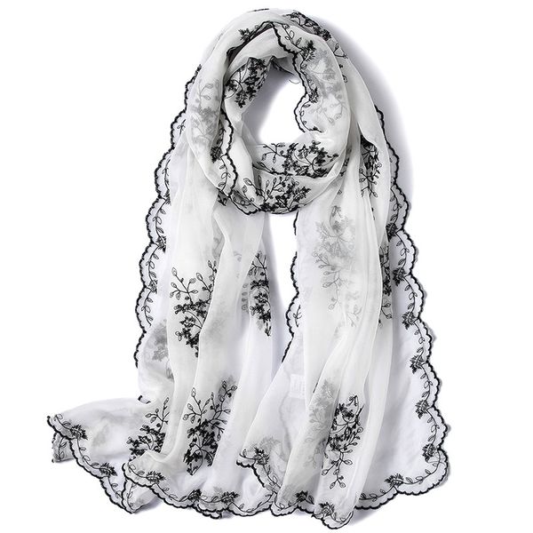 xianxianqing women's spring silk scarf lady's embroidered foulard women's fashion scarves femme's national style bandana shawls, Blue;gray
xianxianqing women's spring silk scarf lady's embroidered foulard women's fashion scarves femme's national style bandana shawls, Blue;gray