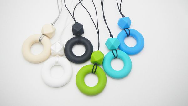 silicone chew necklace donut pendant teething necklace baby teethers geometric beads food grade silicone nursing necklace for mommy, Silver
silicone chew necklace donut pendant teething necklace baby teethers geometric beads food grade silicone nursing necklace for mommy, Silver