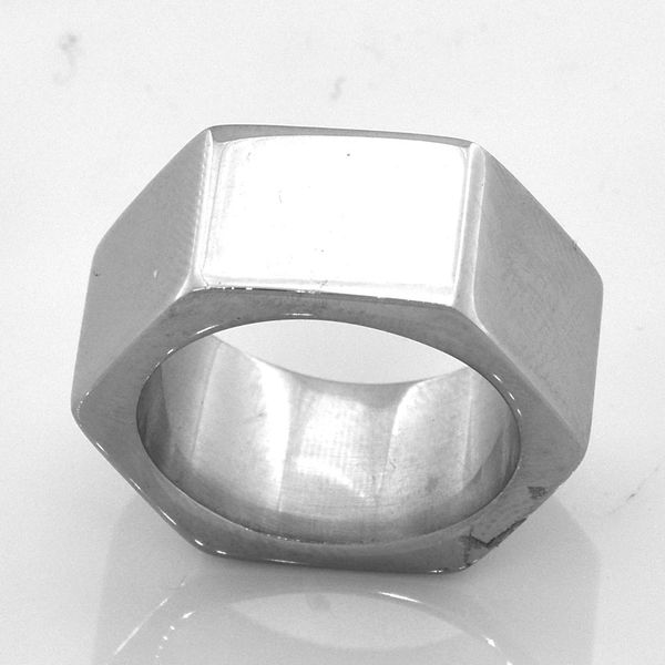 fanssteel stainless steel punk vintage mens or womens jewelry engravable plain hexagon signet ring gift for brothers sisters fsr13w51, Silver
fanssteel stainless steel punk vintage mens or womens jewelry engravable plain hexagon signet ring gift for brothers sisters fsr13w51, Silver