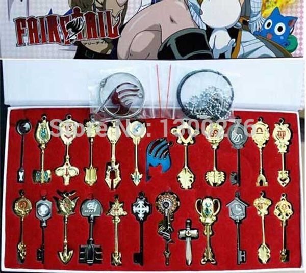 fairy tail natsu dragneel lucy heartfilia mini props keychain classic toy alloy fashion metal key accessories 24pcs/set, Silver
fairy tail natsu dragneel lucy heartfilia mini props keychain classic toy alloy fashion metal key accessories 24pcs/set, Silver