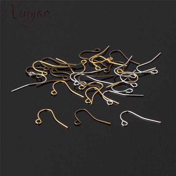 xinyao 200pcs/lot gold/silver color earring wire hooks 13*16mm metal iron ear wires hooks for diy jeweley making finding f2400, Golden;silver 
xinyao 200pcs/lot gold/silver color earring wire hooks 13*16mm metal iron ear wires hooks for diy jeweley making finding f2400, Golden;silver