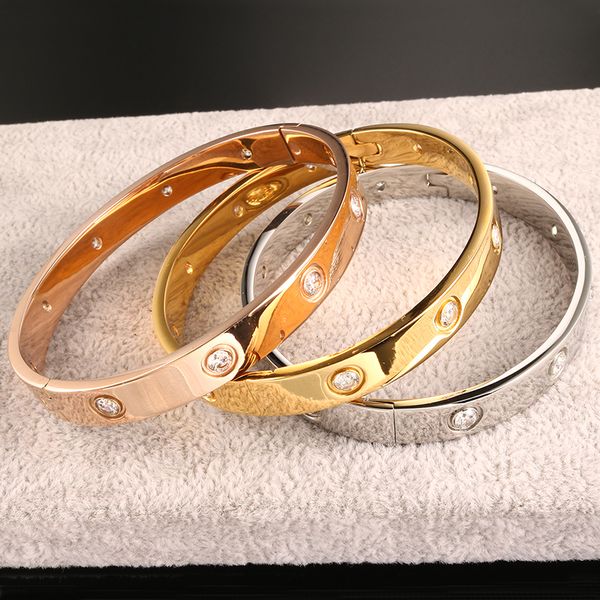 Luxury fa hion brand women bangle open cuff de igner tainle teel 3 color cry tal men love bracelet for wedding gift belt gold plated
Luxury fa hion brand women bangle open cuff de igner tainle teel 3 color cry tal men love bracelet for wedding gift belt gold plated