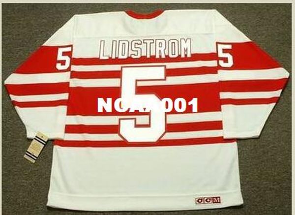 men #5 nicklas lidstrom detroit red wings 1992 ccm vintage retro hockey jersey or custom any name or number retro jersey, Black;red
men #5 nicklas lidstrom detroit red wings 1992 ccm vintage retro hockey jersey or custom any name or number retro jersey, Black;red