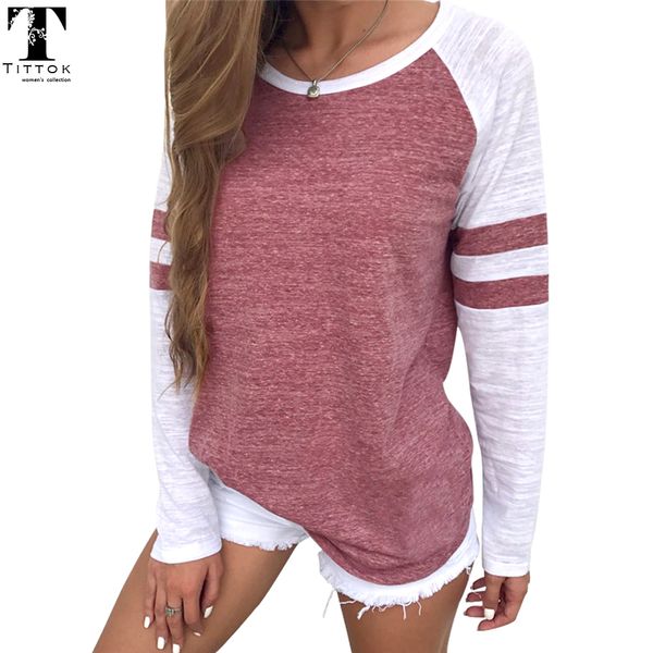 2017 new arrivals red white stripe patchwork casual women tees long sleeve vintage simple style o-neck t-shirt ladies solid
2017 new arrivals red white stripe patchwork casual women tees long sleeve vintage simple style o-neck t-shirt ladies solid