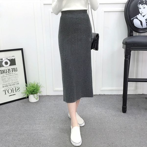 knitting cotton women pencil autumn skirt 2018 long ladies slit skirts tight pencil womens elastic a-line skirt high waist, Black
knitting cotton women pencil autumn skirt 2018 long ladies slit skirts tight pencil womens elastic a-line skirt high waist, Black