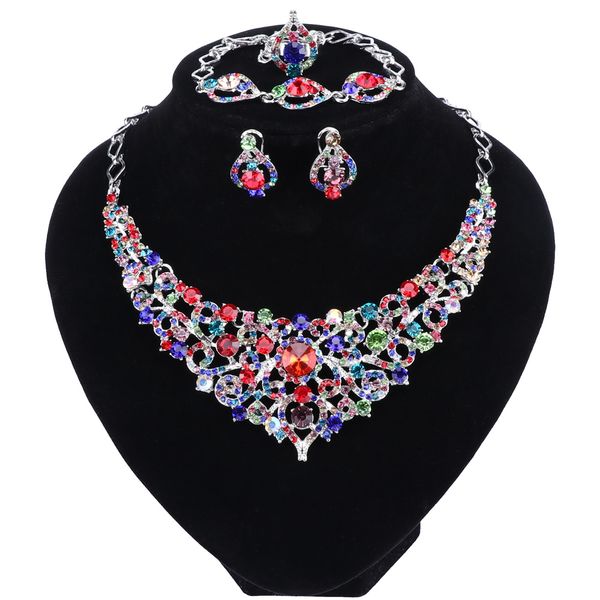bridal jewelry sets wedding engagement necklace earring bracelet ring for bride party costume accessories indian jewellery set, Black
bridal jewelry sets wedding engagement necklace earring bracelet ring for bride party costume accessories indian jewellery set, Black