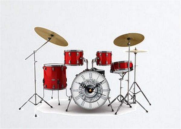 3d fashion drums listening to music wall clock stickers modern design rock n roll home decor wall watch for music lover gift
3d fashion drums listening to music wall clock stickers modern design rock n roll home decor wall watch for music lover gift
