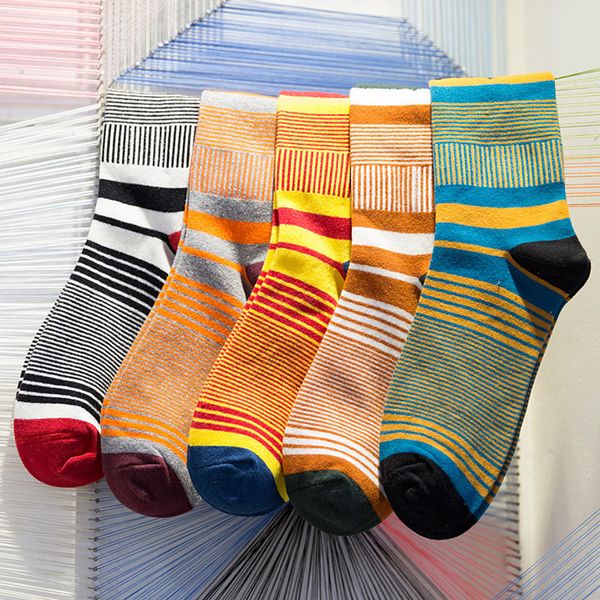 new 5 pairs /lot new style brand men socks fashion colored striped meias cotton sock ale cool mens happy socks calcetines hombre, Black
new 5 pairs /lot new style brand men socks fashion colored striped meias cotton sock ale cool mens happy socks calcetines hombre, Black