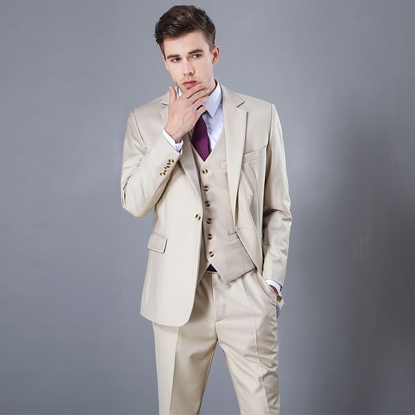 slim fit begei wedding men suits 3 pieces (jacket+pants+vest) groom tuxedos bridegroom suits man blazer, Black;gray
slim fit begei wedding men suits 3 pieces (jacket+pants+vest) groom tuxedos bridegroom suits man blazer, Black;gray