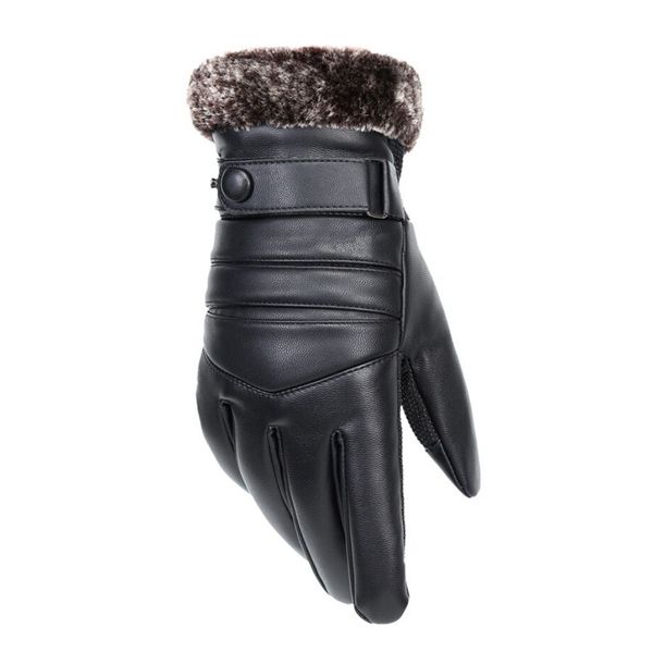 2018 men' genuine leather gloves real sheepskin black touch screen gloves button fashion brand winter warm mittens new, Blue;gray
2018 men' genuine leather gloves real sheepskin black touch screen gloves button fashion brand winter warm mittens new, Blue;gray