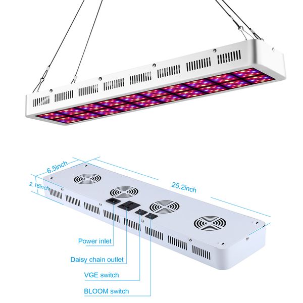 1000w 600w Full Spectrum Led Grow Light Hydroponics Indoor Plants, Led Grow Lamp Indoor Garden Lights For Hydroponic Systems Stock In Usa