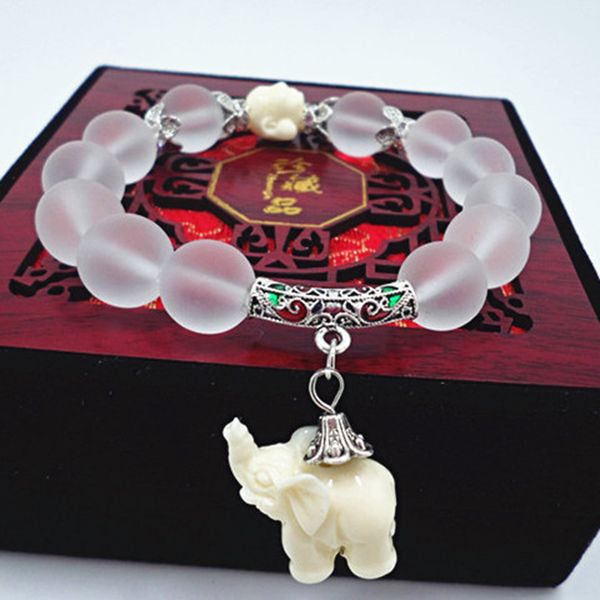 2018 ethnic matte crystal elephant charm bracelet for women antique silver buddha head animal bead cultural bracelet jewelry, Black
2018 ethnic matte crystal elephant charm bracelet for women antique silver buddha head animal bead cultural bracelet jewelry, Black