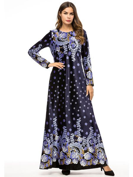 187322 dubai muslim fashion dress women robes abaya long sleeve fashion boutique ramadan festival dresses printed dresses, Red
187322 dubai muslim fashion dress women robes abaya long sleeve fashion boutique ramadan festival dresses printed dresses, Red
