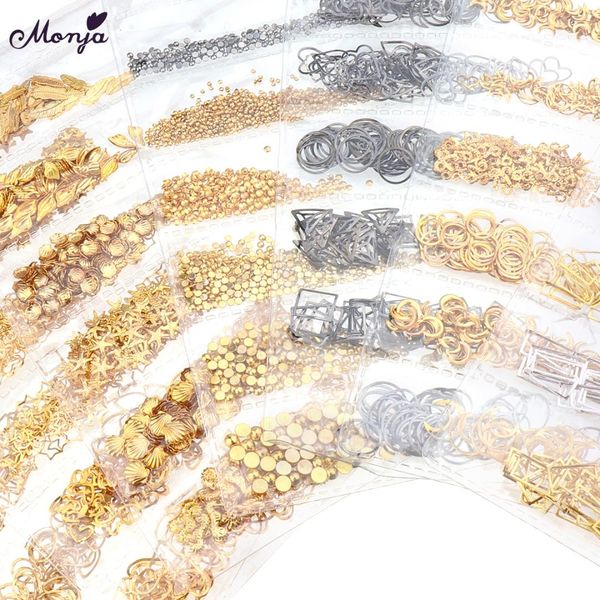 monja 6 grid/pack nail art metal flake mixed shapes frame heart moon geometry gold hollow rivet studs 3d diy decorations, Silver;gold
monja 6 grid/pack nail art metal flake mixed shapes frame heart moon geometry gold hollow rivet studs 3d diy decorations, Silver;gold