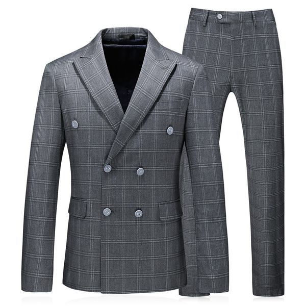 plus size 5xl plaid suits for men wedding costume mariage homme fashion double breasted mens gray suits, White;black
plus size 5xl plaid suits for men wedding costume mariage homme fashion double breasted mens gray suits, White;black