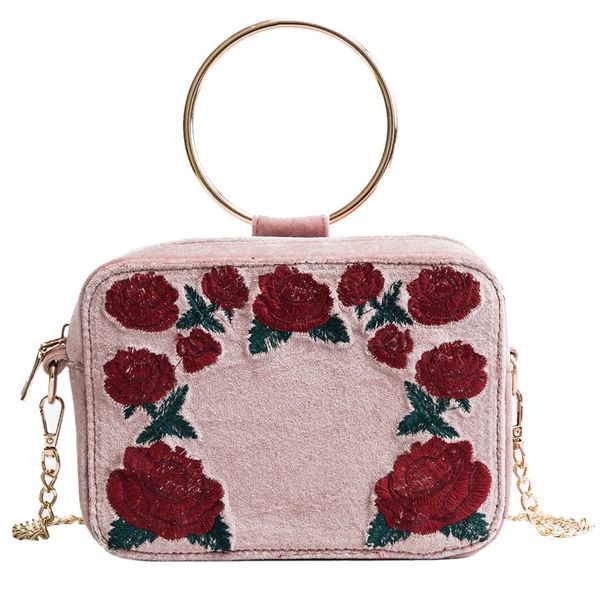 embroidered red rose metal ring women handbag shoulder bag chain purse crossbody mini messenger bag ladies flap female bolsa
embroidered red rose metal ring women handbag shoulder bag chain purse crossbody mini messenger bag ladies flap female bolsa