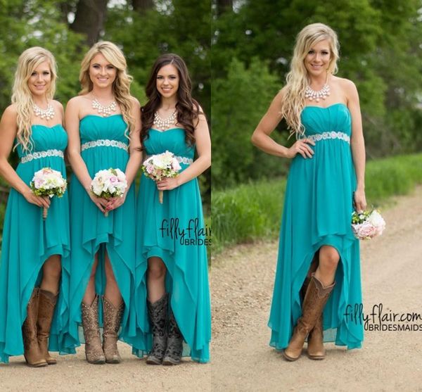 new hi-lo bridesmaid dresses chiffon sweetheart beads sashes pleats maid of honor wedding party guest dress bohemian formal gowns, White;pink
new hi-lo bridesmaid dresses chiffon sweetheart beads sashes pleats maid of honor wedding party guest dress bohemian formal gowns, White;pink
