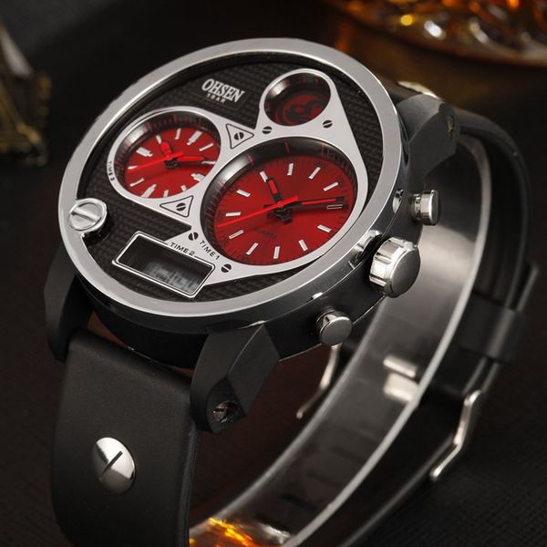 relogio masculino ohsen digital led quartz wristwatch mens male 50m water resistant silicone strap red fashion popular man watch, Slivery;brown
relogio masculino ohsen digital led quartz wristwatch mens male 50m water resistant silicone strap red fashion popular man watch, Slivery;brown