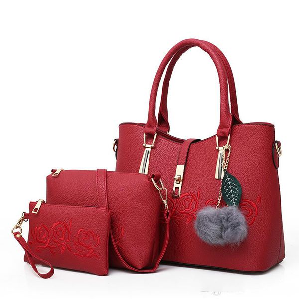 luxury leather embroid handbag 3 pcs composite bags set ladies shoulder crossbody messenger women bag purse clutch wallet
luxury leather embroid handbag 3 pcs composite bags set ladies shoulder crossbody messenger women bag purse clutch wallet