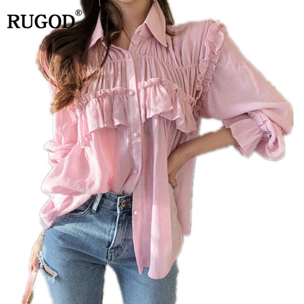 rugod spring fashion double leaf blouse elegant long sleeve ruffles women shirts 2018 casual solid blusa feminina, White
rugod spring fashion double leaf blouse elegant long sleeve ruffles women shirts 2018 casual solid blusa feminina, White