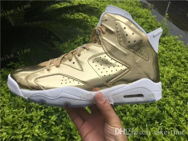 High Quality Cheap 6 Metallic Gold Men Basketball Shoes 6s Gold Spike Lee Athletics Sneakers Shoes Eur Size 36-47 us 5.5-13
High Quality Cheap 6 Metallic Gold Men Basketball Shoes 6s Gold Spike Lee Athletics Sneakers Shoes Eur Size 36-47 us 5.5-13