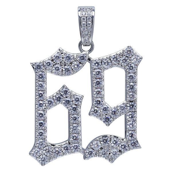 rapper 6ix9ine number 69 pendant necklace iced out micro paved lab diamond charm necklace for men women, Silver
rapper 6ix9ine number 69 pendant necklace iced out micro paved lab diamond charm necklace for men women, Silver