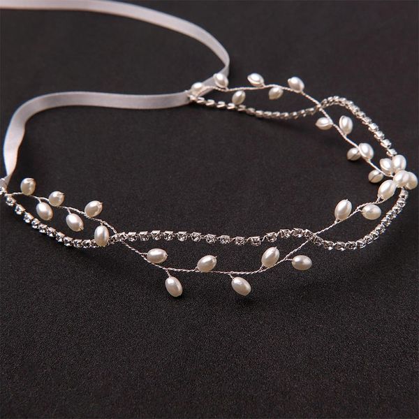 1 pc elegant rhinestone chain imitation pearl bridal hair vine hairbands simple bridesmaid headpiece, Golden;white
1 pc elegant rhinestone chain imitation pearl bridal hair vine hairbands simple bridesmaid headpiece, Golden;white