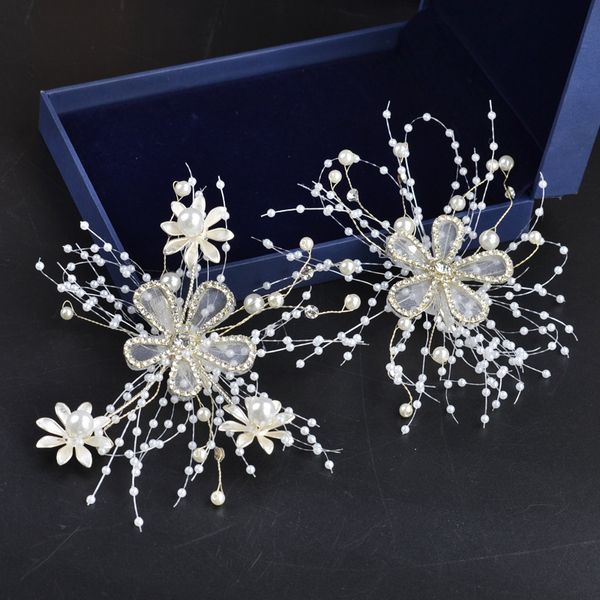 bridal tiara flower hair accessories pearl hairpin wedding p wedding accessories, Golden;white
bridal tiara flower hair accessories pearl hairpin wedding p wedding accessories, Golden;white