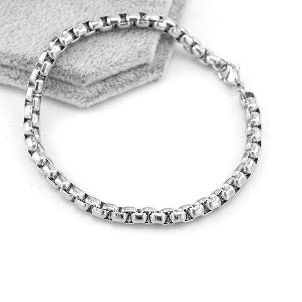 simsimi men bracelet stainless steel 3/4/5mm box chain bracelets square rolo bracelet bangle men jewelry gift good quality, Black
simsimi men bracelet stainless steel 3/4/5mm box chain bracelets square rolo bracelet bangle men jewelry gift good quality, Black