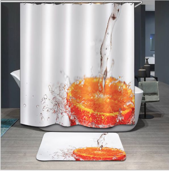 3d polyester fabric lemon shower curtains with 12 hooks for bathroom decor modern bath waterproof curtain floor mats sets
3d polyester fabric lemon shower curtains with 12 hooks for bathroom decor modern bath waterproof curtain floor mats sets