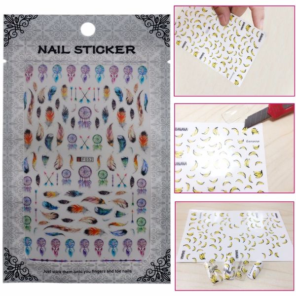 wuf 1pc ultrathin 3d flower feather animal mixed nail design nails nail art tips stickers decals decoration beauty makeup tools, Black
wuf 1pc ultrathin 3d flower feather animal mixed nail design nails nail art tips stickers decals decoration beauty makeup tools, Black