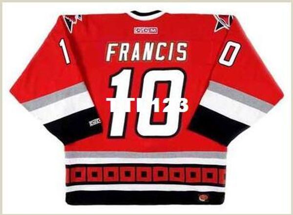 mens #10 ron francis carolina hurricanes 2002 ccm retro away hockey jersey or custom any name or number retro jersey, Black;red
mens #10 ron francis carolina hurricanes 2002 ccm retro away hockey jersey or custom any name or number retro jersey, Black;red