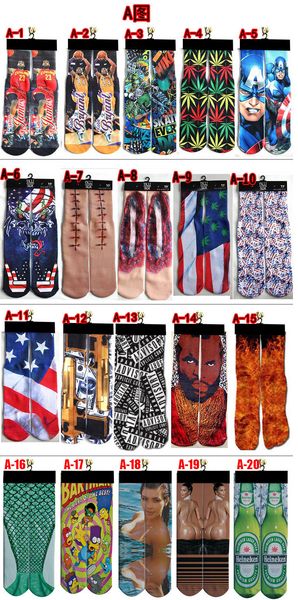 fashion men's stockings creative novelty funny 3d printed breathable socks peoples men's women's 3d stocking soft socks whole, Black
fashion men's stockings creative novelty funny 3d printed breathable socks peoples men's women's 3d stocking soft socks whole, Black