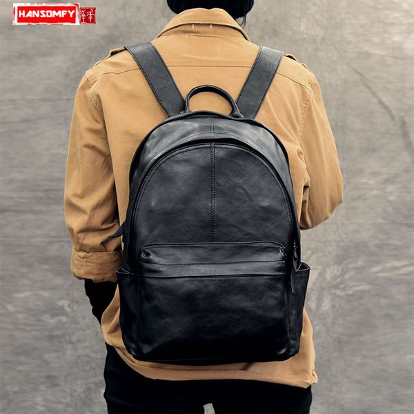 men's genuine leather backpack high-grade leather retro large capacity travel backpack computer 14 inch lapshoulder bags
men's genuine leather backpack high-grade leather retro large capacity travel backpack computer 14 inch lapshoulder bags