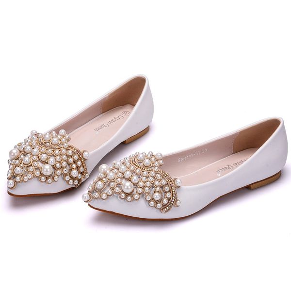 2018 new beautiful women flats fashion beading shoes white color rhinestone pointed toe flat wedding shoes plus size, Black
2018 new beautiful women flats fashion beading shoes white color rhinestone pointed toe flat wedding shoes plus size, Black
