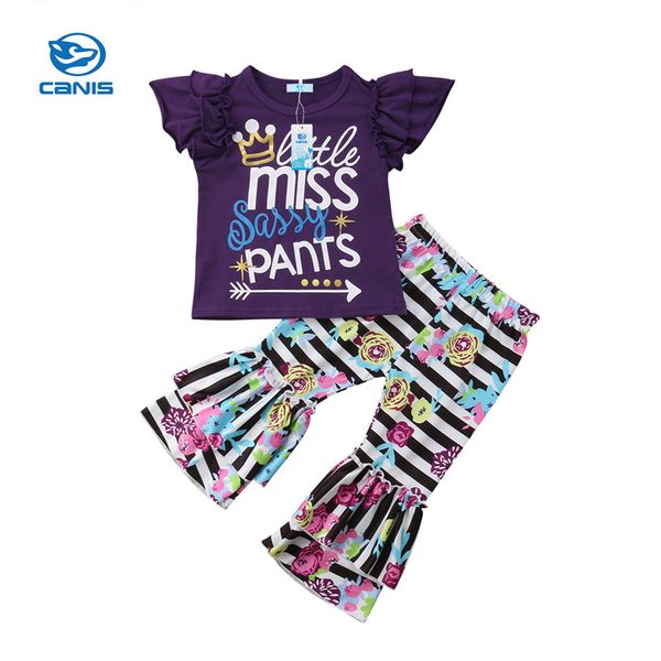 1-6y toddler baby summer children's girls outfits kids girls casual letter print t-shirt floral long bell-bottom pants set, White
1-6y toddler baby summer children's girls outfits kids girls casual letter print t-shirt floral long bell-bottom pants set, White